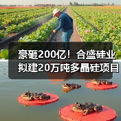 豪砸200亿!合盛硅业拟建20万吨多晶硅项目(图1) 豪砸200亿!合盛硅业拟建20万吨多晶硅项目(图1)