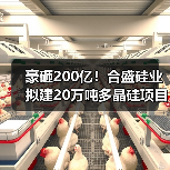 豪砸200亿!合盛硅业拟建20万吨多晶硅项目(图3) 豪砸200亿!合盛硅业拟建20万吨多晶硅项目(图3)