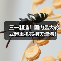 三一制造!国内最大轮式起重机亮相天津港!(图2) 三一制造!国内最大轮式起重机亮相天津港!(图2)