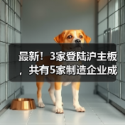最新！3家登陆沪主板，共有5家制造企业成功上市