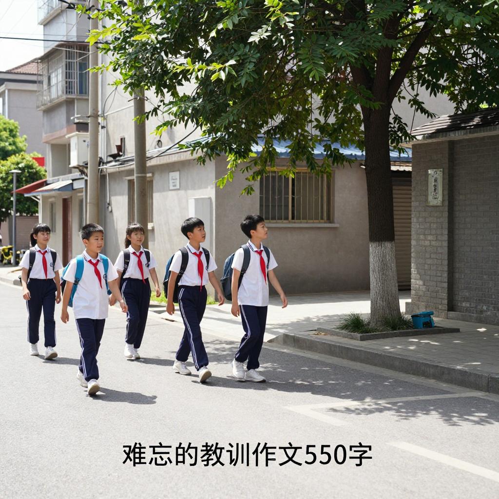 难忘的教训作文550字第一张图