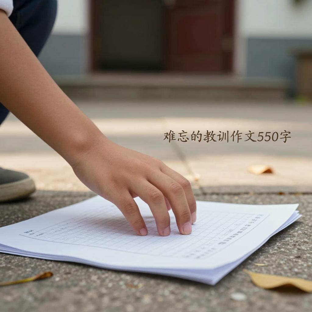 难忘的教训作文550字第二张图