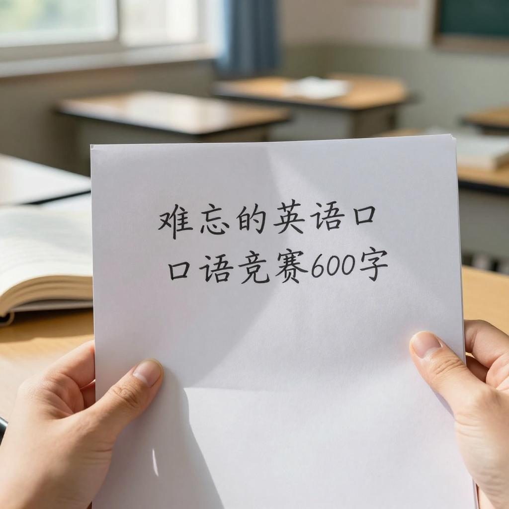 难忘的英语口语竞赛600字第一张图