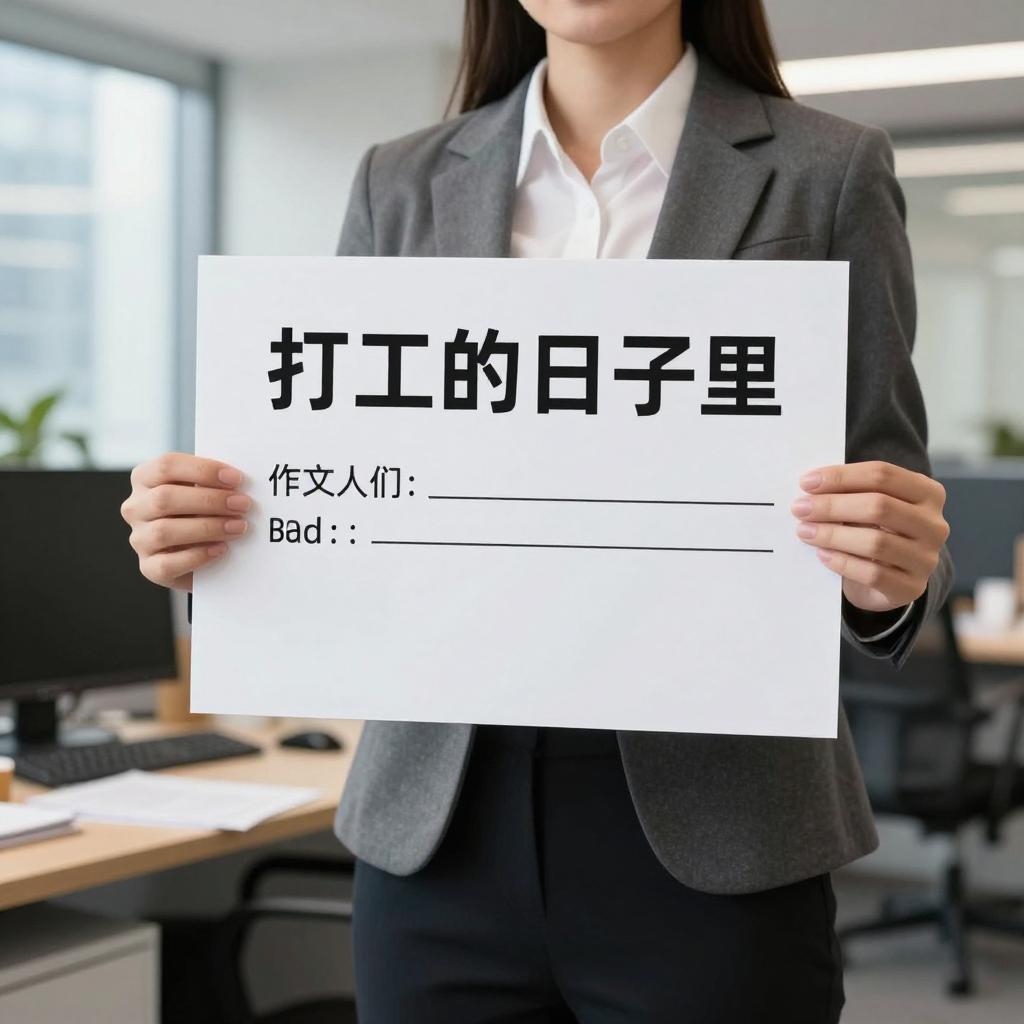 在“打工”的日子里作文600字第三张图
