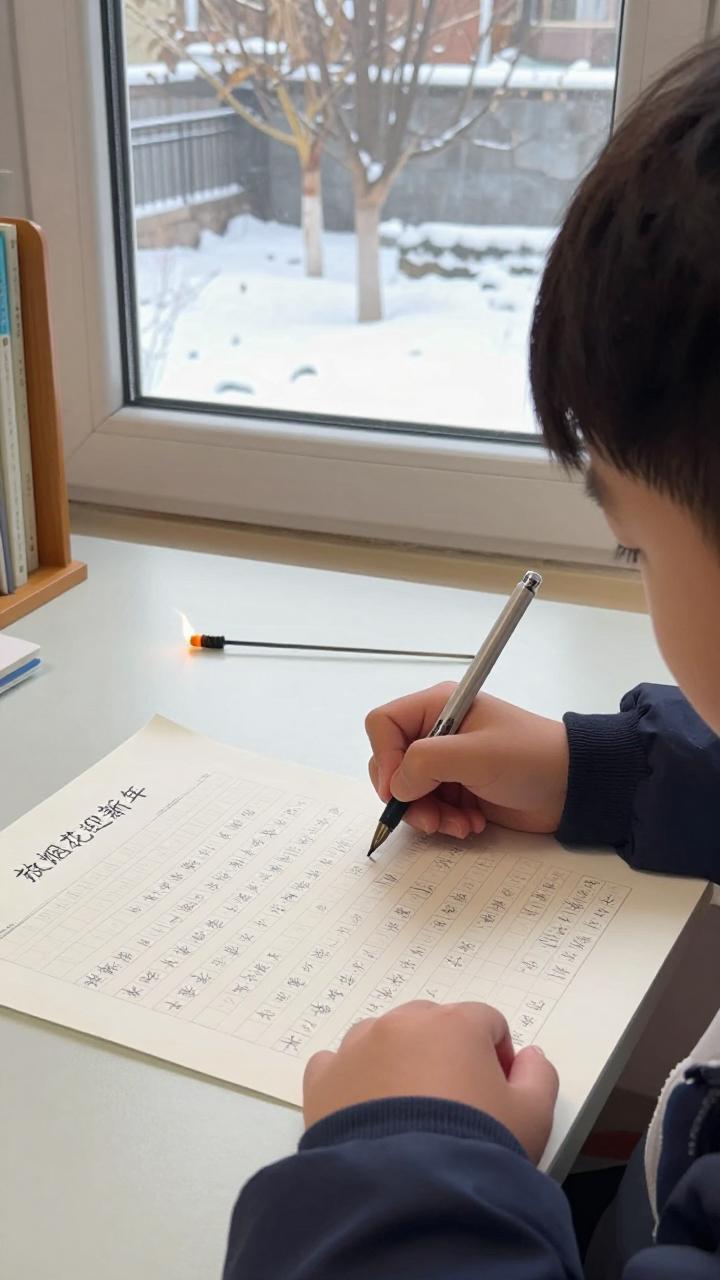 放烟花迎新年作文400字第一张图