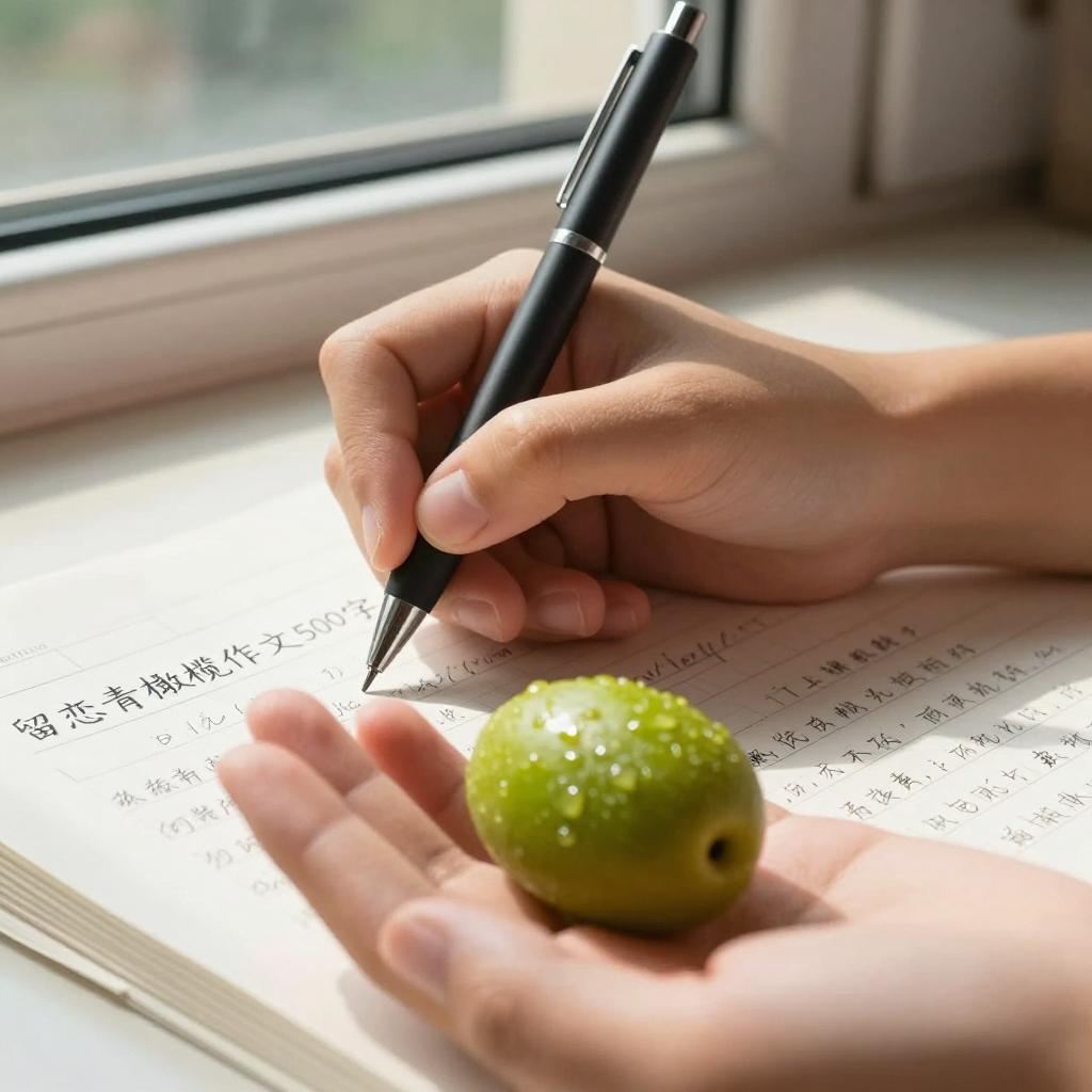 留恋青橄榄作文500字第一张图