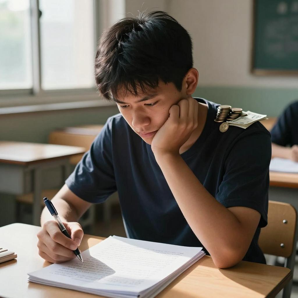 关于金钱的作文500字第一张图