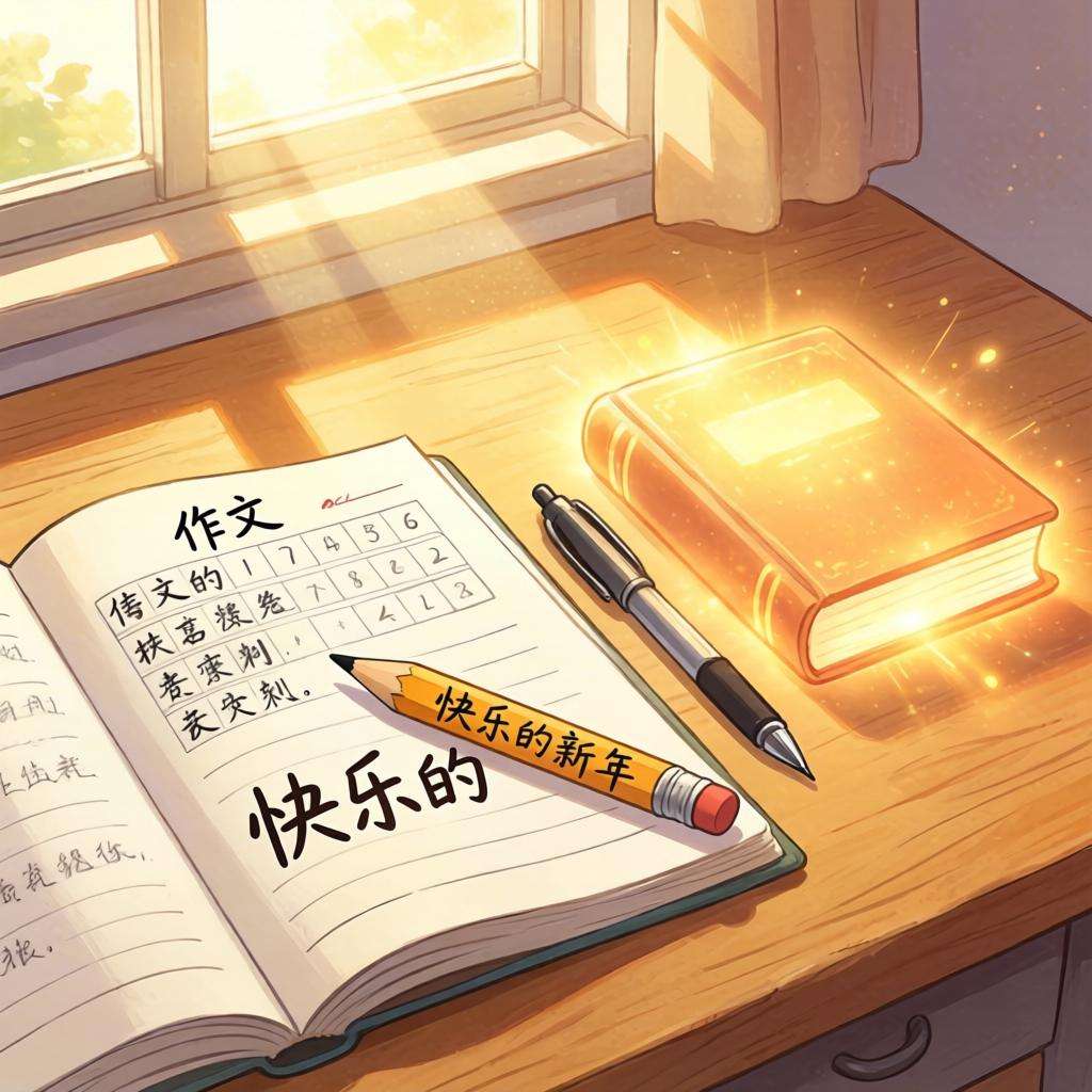 快乐的新年作文500字第一张图