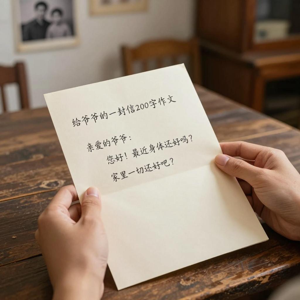 给爷爷的一封信200字作文 给爷爷的一封信200字作文第三张图