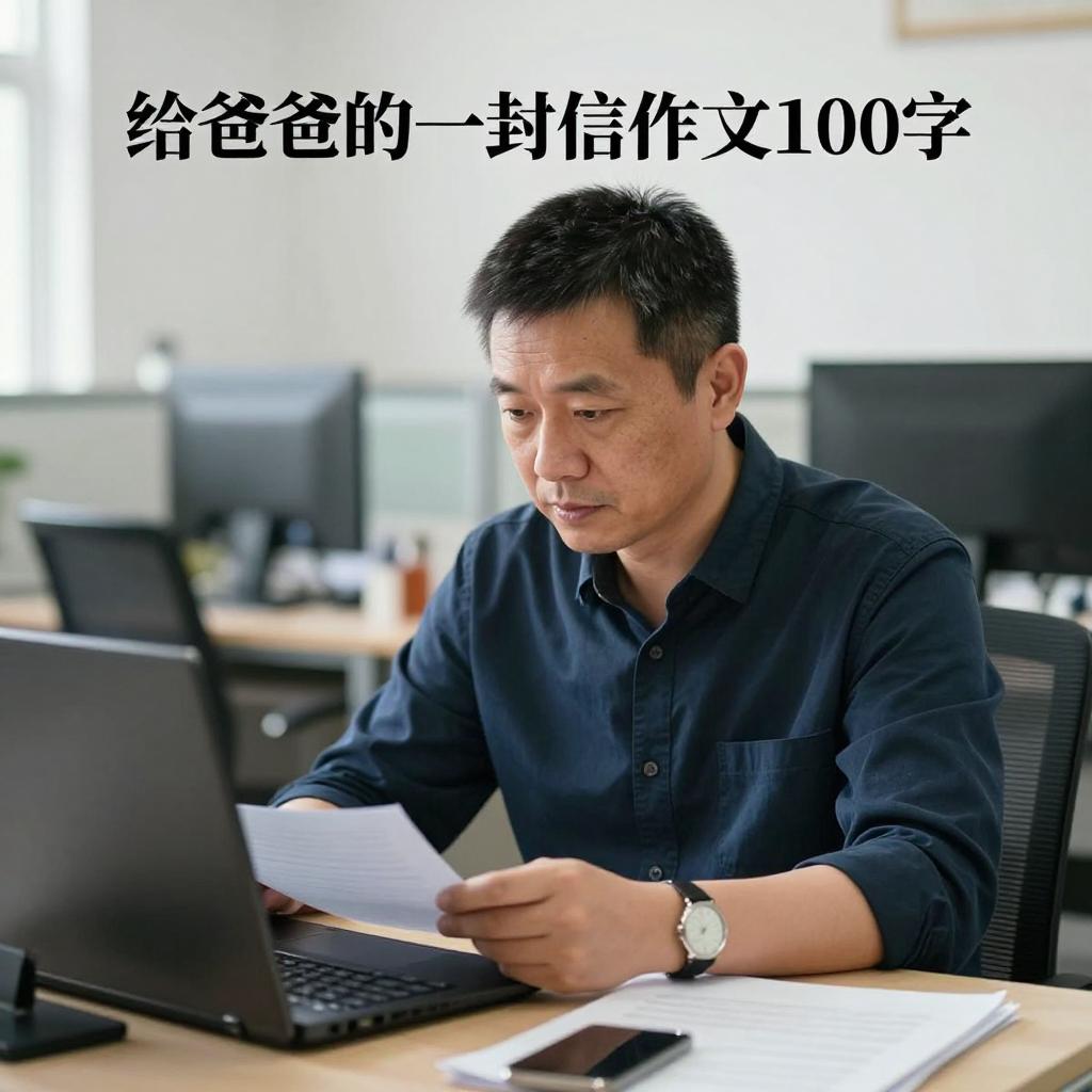 关于给爸爸的一封信作文100字第一张图
