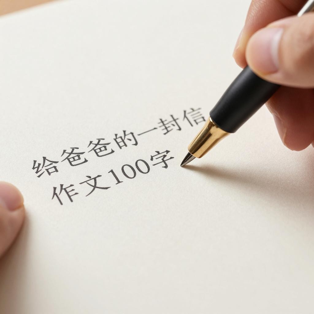 关于给爸爸的一封信作文100字第二张图