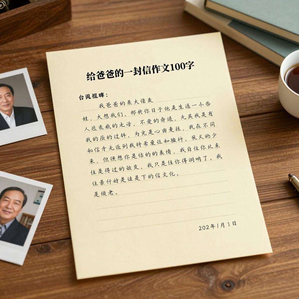 关于给爸爸的一封信作文100字第三张图