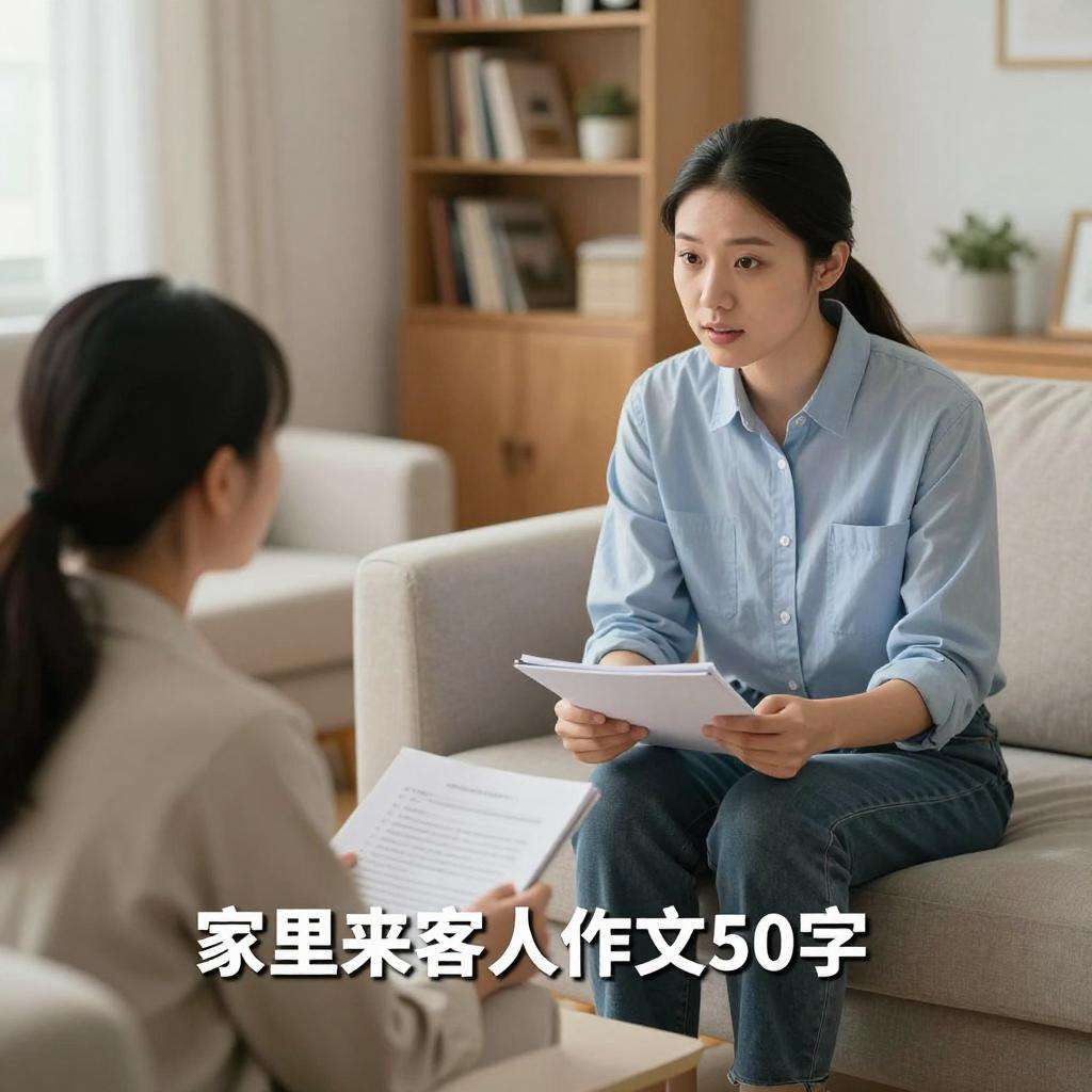 关于家里来客人作文50字第一张图