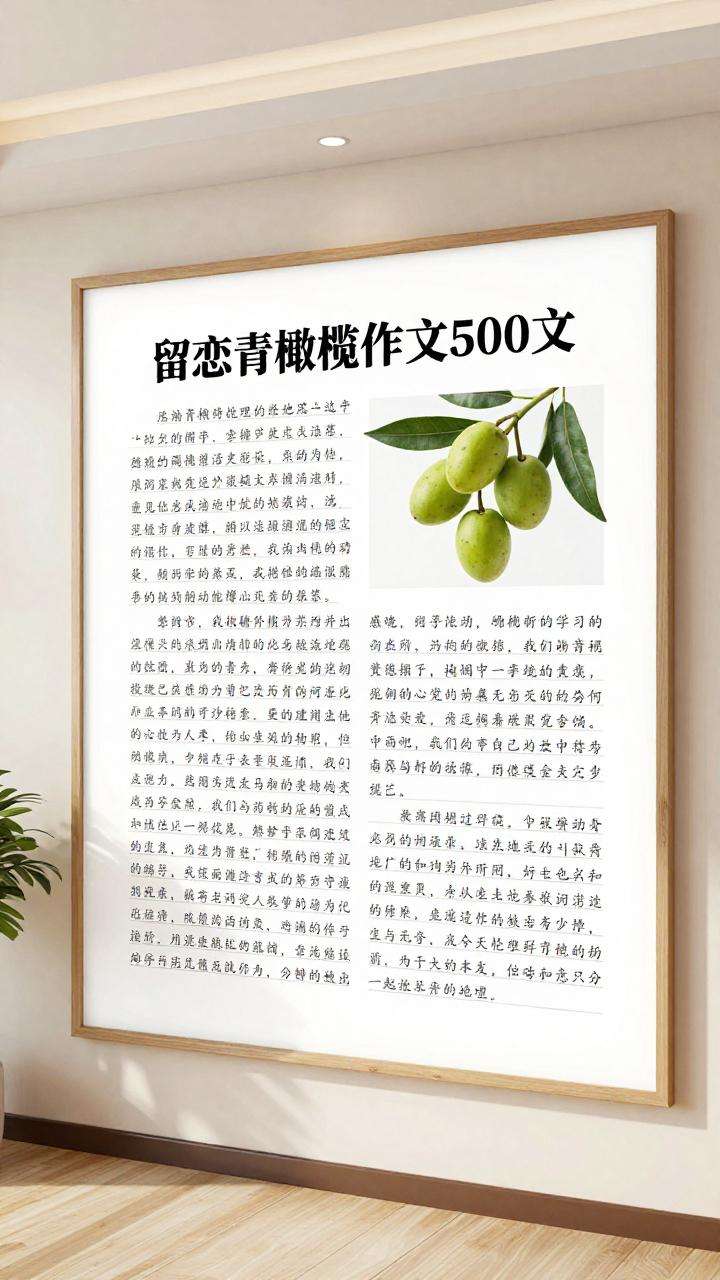 留恋青橄榄作文500字第三张图