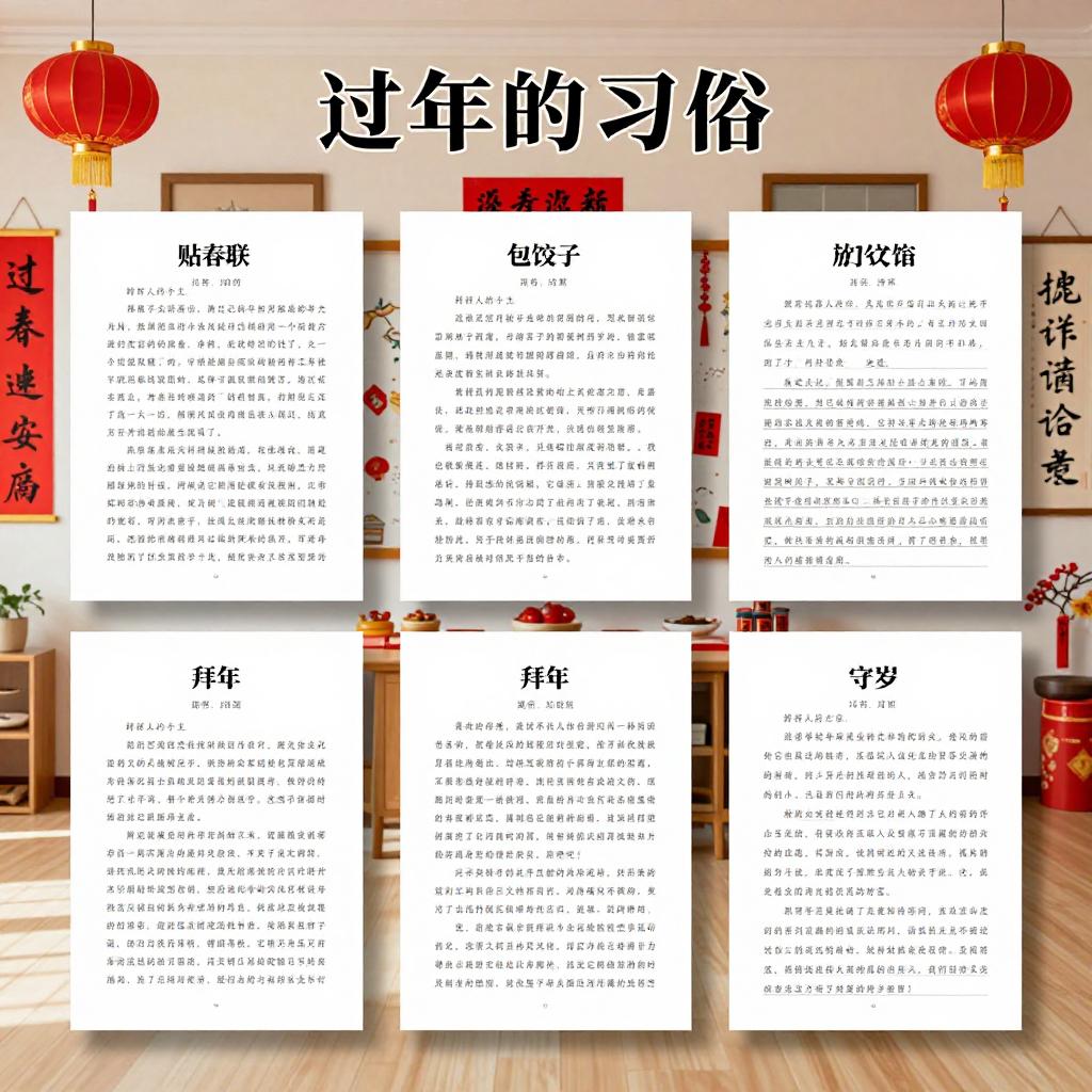 过年的习俗作文350字5篇 过年的习俗作文350字5篇第三张图