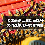 渝昆高铁云贵段首座特大桥连续梁中跨顺利合龙(图2) 渝昆高铁云贵段首座特大桥连续梁中跨顺利合龙(图2)