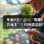 年省8万!三一“电驱节油王”130吨混动起重机有点牛!(图1) 年省8万!三一“电驱节油王”130吨混动起重机有点牛!(图1)