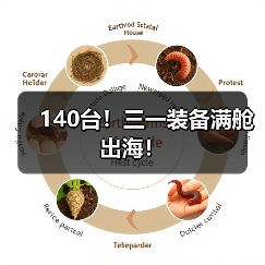 140台！三一装备满舱出海！（图1）