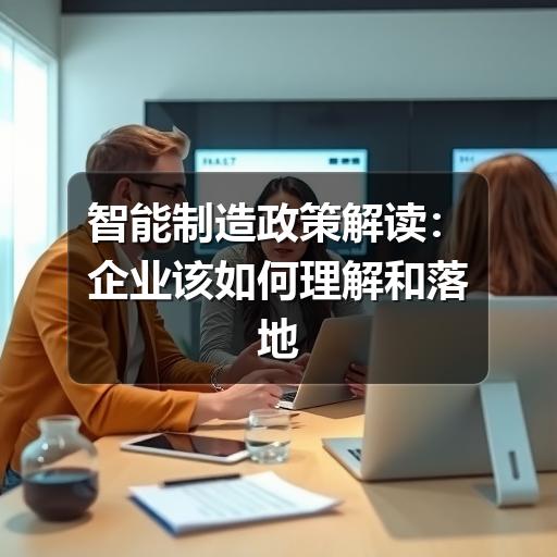 智能制造政策解读:企业该如何理解和落地