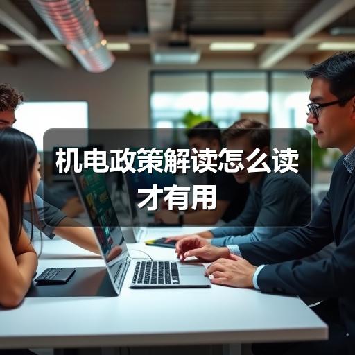 机电政策解读怎么读才有用