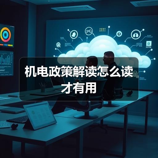 机电政策解读怎么读才有用