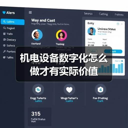 机电设备数字化怎么做才有实际价值