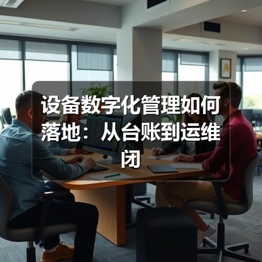 设备数字化管理如何落地：从台账到运维闭环的实用指南