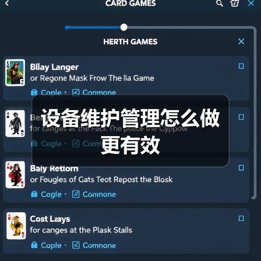 设备维护管理怎么做更有效