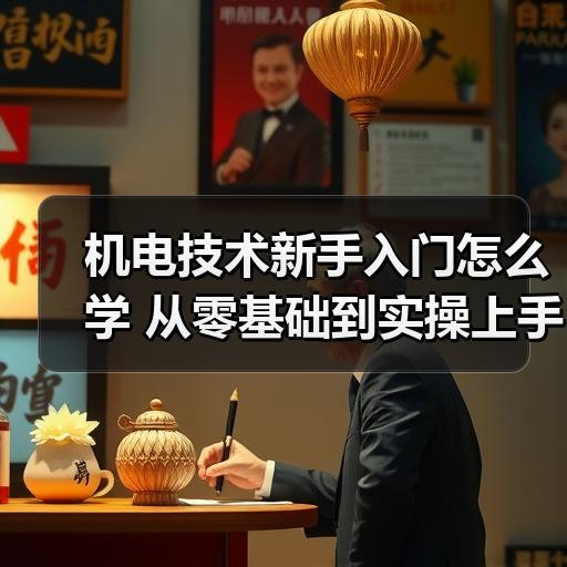 机电技术新手入门怎么学 从零基础到实操上手的路径梳理