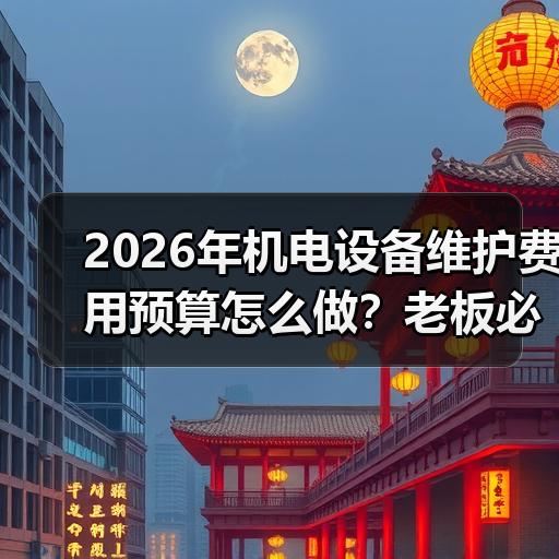 2026年机电设备维护费用预算怎么做？老板必看的成本拆解